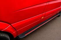 Mercedes Sprinter W906 2006–2018 Side Steps Maya Red (2 pcs, Aluminum) photo 3