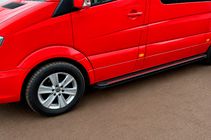 Mercedes Sprinter W906 2006–2018 Side Steps Maya Red (2 pcs, Aluminum) Long/ExtraLong photo 2