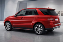 Mercedes GLE/ML class W166 2011-2018 Side Steps Maya Red (2 pcs, Aluminum) photo 1