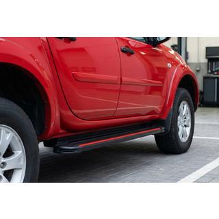 Side Steps Maya Red (2 pcs, Aluminum) Mitsubishi L200 2015-2024 photo 1