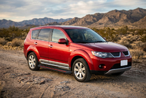 Mitsubishi Outlander 2006-2012 Side Steps Maya Red (2 pcs, Aluminum) photo 1