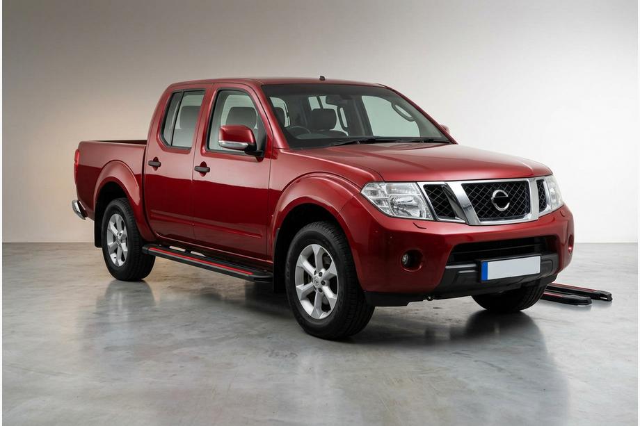 Nissan Navara 2006-2015 Side Steps Maya Red (2 pcs, Aluminum) Image