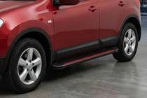 Nissan Qashqai 2014-2021 Side Steps Maya Red (2 pcs, Aluminum) photo 1