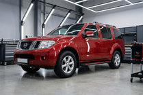 Nissan Pathfinder R51 2005-2014 Side Steps Maya Red (2 pcs, Aluminum) photo 1