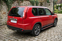 Nissan X-trail T31 2007-2014 Side Steps Maya Red (2 pcs, Aluminum) photo 1