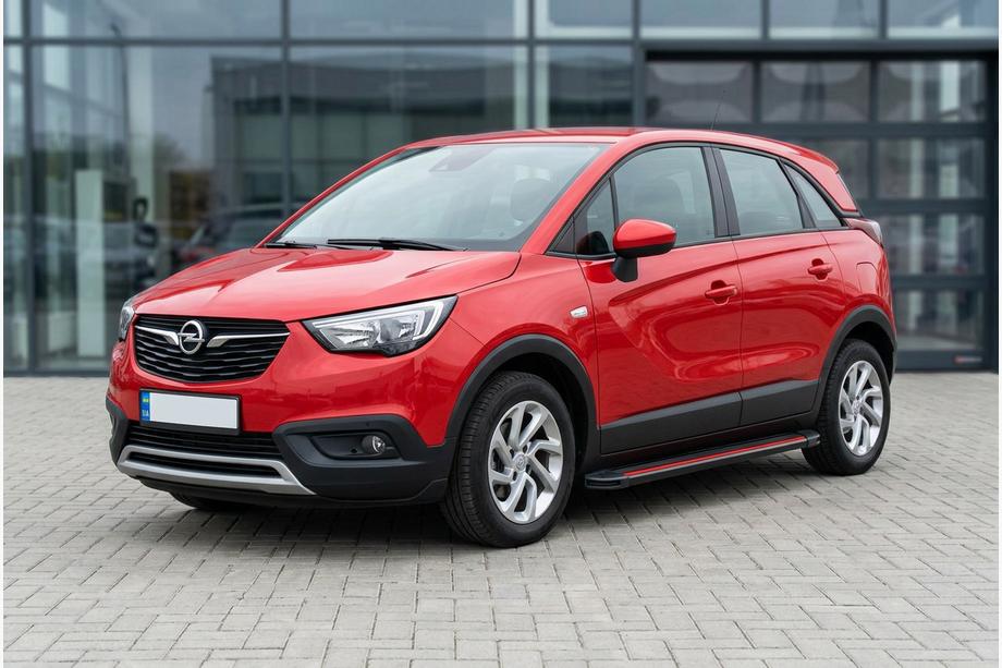 Opel Crossland X 2017-2024 Side Steps Maya Red (2 pcs, Aluminum) Image