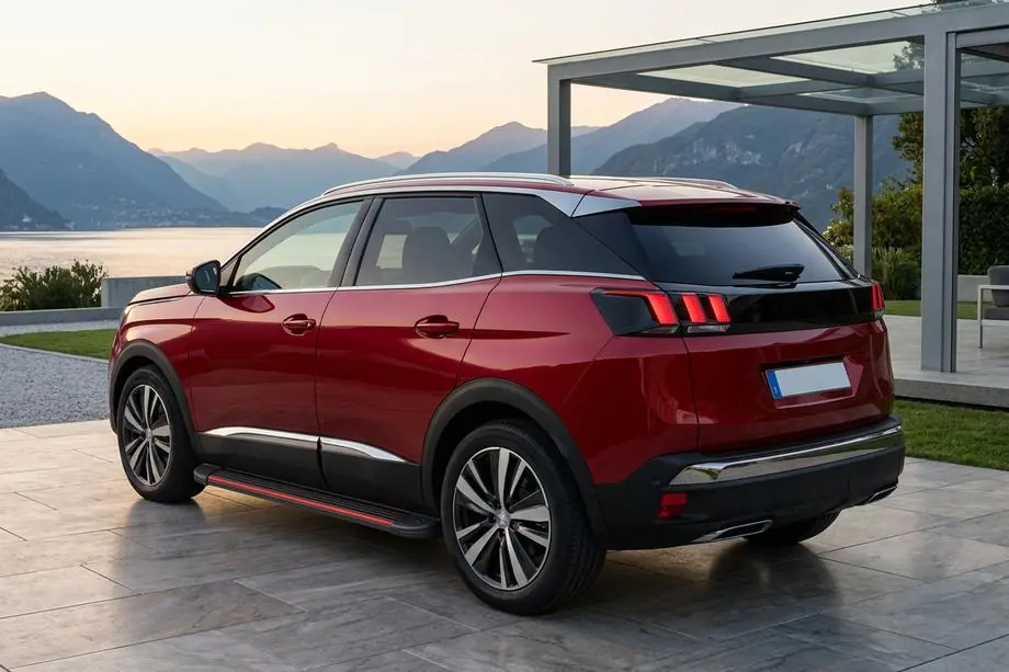 Peugeot 3008 2016-2023 Side Steps Maya Red (2 pcs, Aluminum) Image