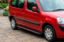 Peugeot Partner 1996-2008 Side Steps Maya Red (2 pcs, Aluminum) photo 1