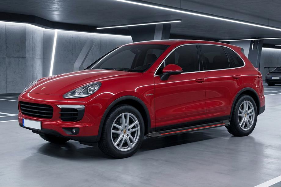 Porsche Cayenne 2010-2017 Side Steps Maya Red (2 pcs, Aluminum) Image