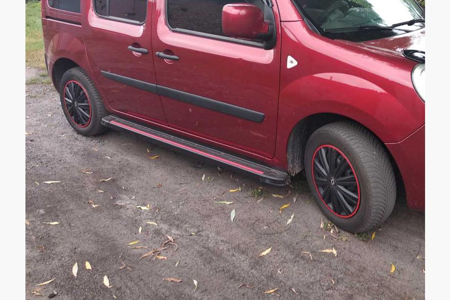Renault Kangoo 2008–2020 Side Steps Maya Red (2 pcs, Aluminum) Image