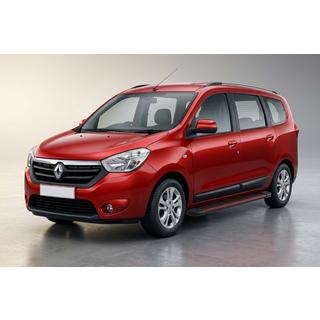Side Steps Maya Red (2 pcs, Aluminum) Renault Lodgy 2013-2022 photo 1