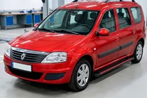Renault Logan MCV 2005-2013 Side Steps Maya Red (2 pcs, Aluminum) photo 1