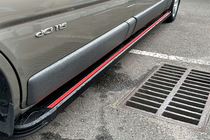 Renault Trafic 2015- Side Steps Maya Red-Black (2 pcs, Aluminum) photo 2