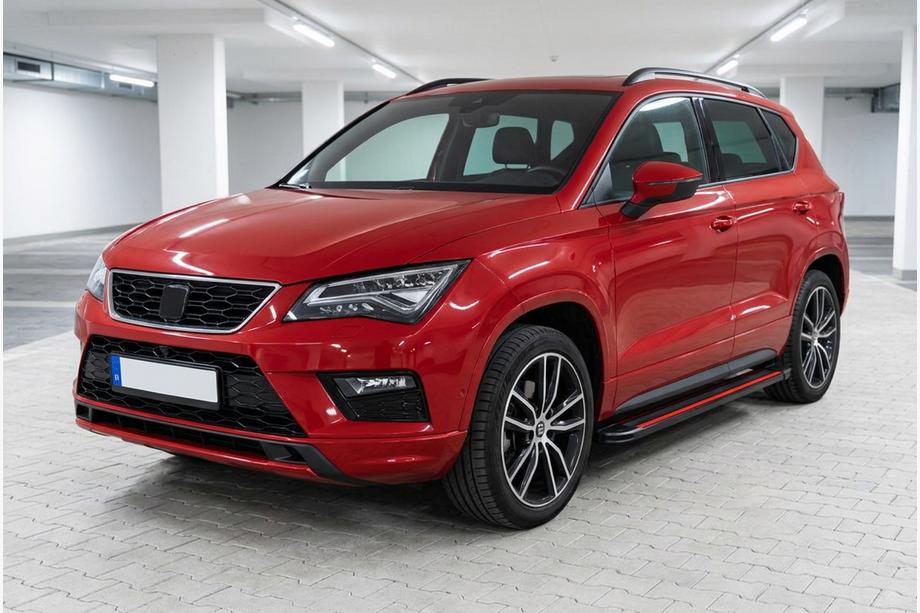 Seat Ateca 2016- Side Steps Maya Red (2 pcs, Aluminum) Photo 1