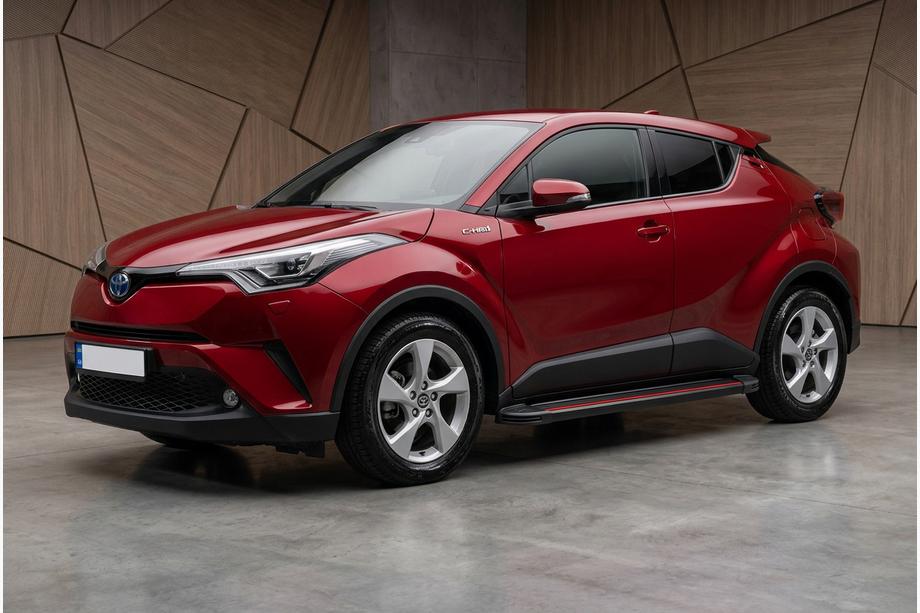 Toyota C-HR 2016-2023 Side Steps Maya Red (2 pcs, Aluminum) Image