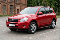 Toyota Rav 4 2006-2013 Side Steps Maya Red (2 pcs, Aluminum) photo 1