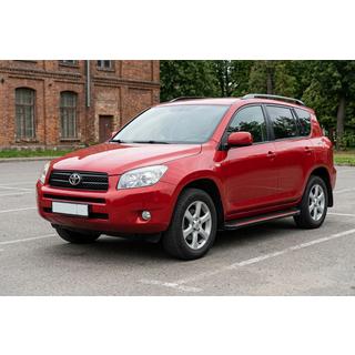 Side Steps Maya Red (2 pcs, Aluminum) Toyota Rav 4 2006-2013 photo 1