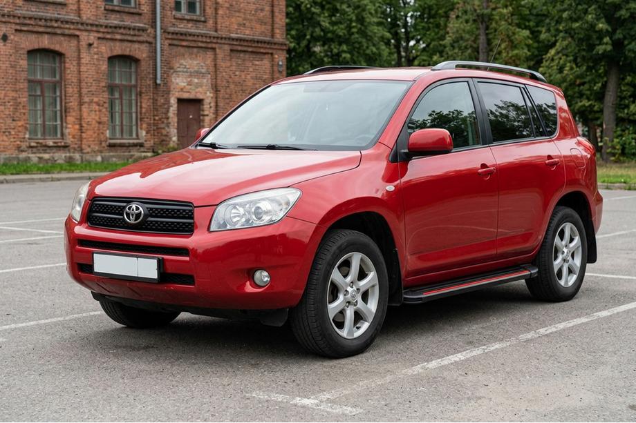 Toyota Rav 4 2006-2013 Side Steps Maya Red (2 pcs, Aluminum) Image