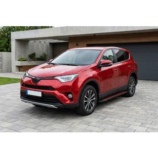 Side Steps Maya Red (2 pcs, Aluminum) Toyota Rav 4 2013-2018 photo 1