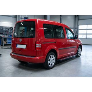 Side Steps Maya Red (2 pcs, Aluminum) Volkswagen Caddy 2004-2010 photo 1