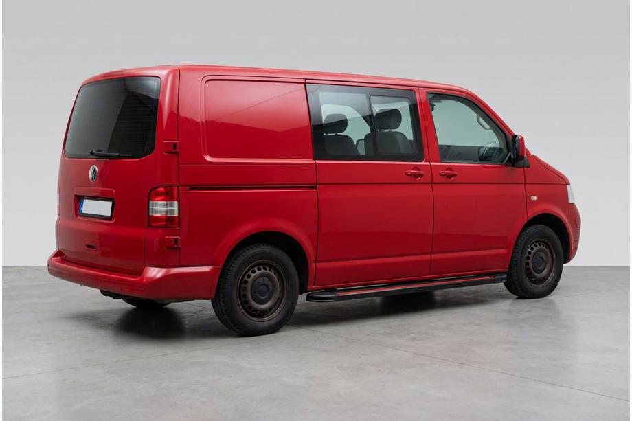 Volkswagen T5 Caravelle 2004-2010 Side Steps Maya Red (2 pcs, Aluminum) Long Wheelbase Image