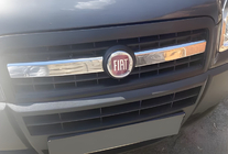 Fiat Doblo I 2005-2010 Chrome Grille Covers (2 pcs, Stainless Steel) OmsaLine - Italian Stainless Steel photo 1