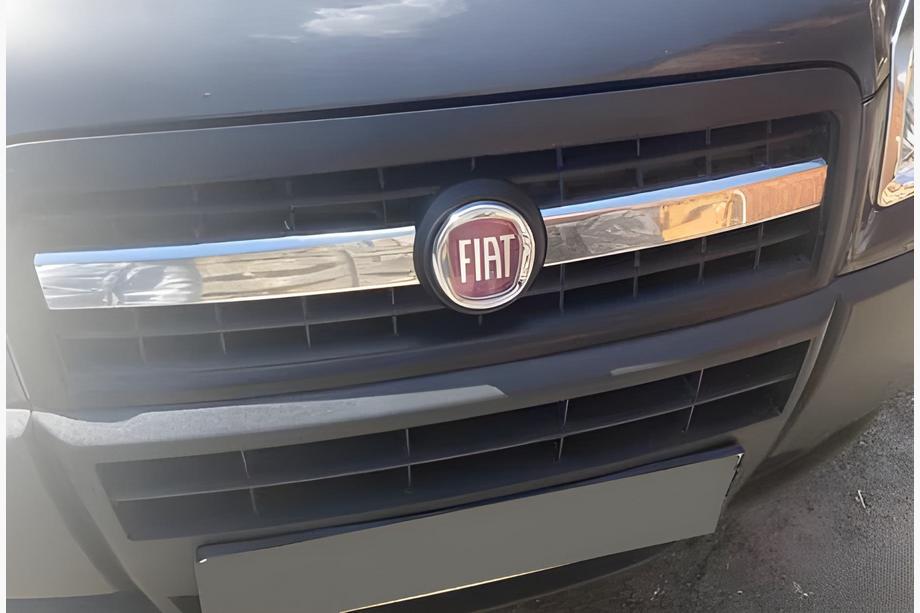 Fiat Doblo I 2005-2010 Chrome Grille Covers (2 pcs, Stainless Steel) OmsaLine - Italian Stainless Steel Image