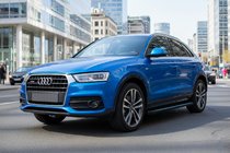 Audi Q3 2011-2019 Side Steps Maya Blue (2 pcs, Aluminum) photo 1