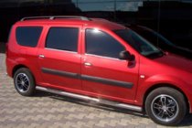 Lada Largus 2012- Side Pipes (2 pcs, Stainless Steel) photo 1