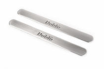 Fiat Doblo I 2005-2010 Door Sill Covers (Omsa, 2 pcs, Stainless Steel) photo 2