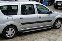 Lada Largus 2012- Side Steps Maya V1 (2 pcs, Aluminum) photo 1