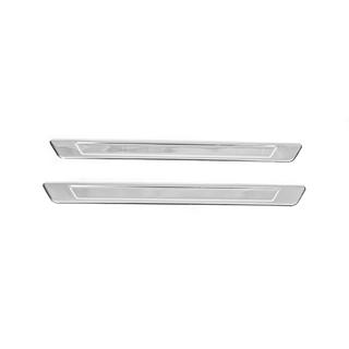 Carmos Door Sill Protectors (2 pcs, Stainless Steel) Opel Grandland X 2017- photo 1