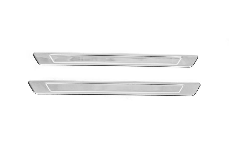 Opel Grandland X 2017- Carmos Door Sill Protectors (2 pcs, Stainless Steel) Image