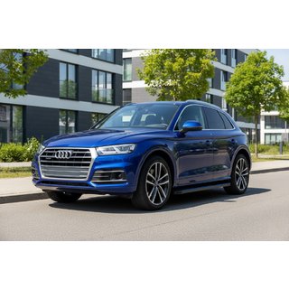 Side Steps Maya Blue (2 pcs, Aluminum) Audi Q5 2017-2025 photo 1