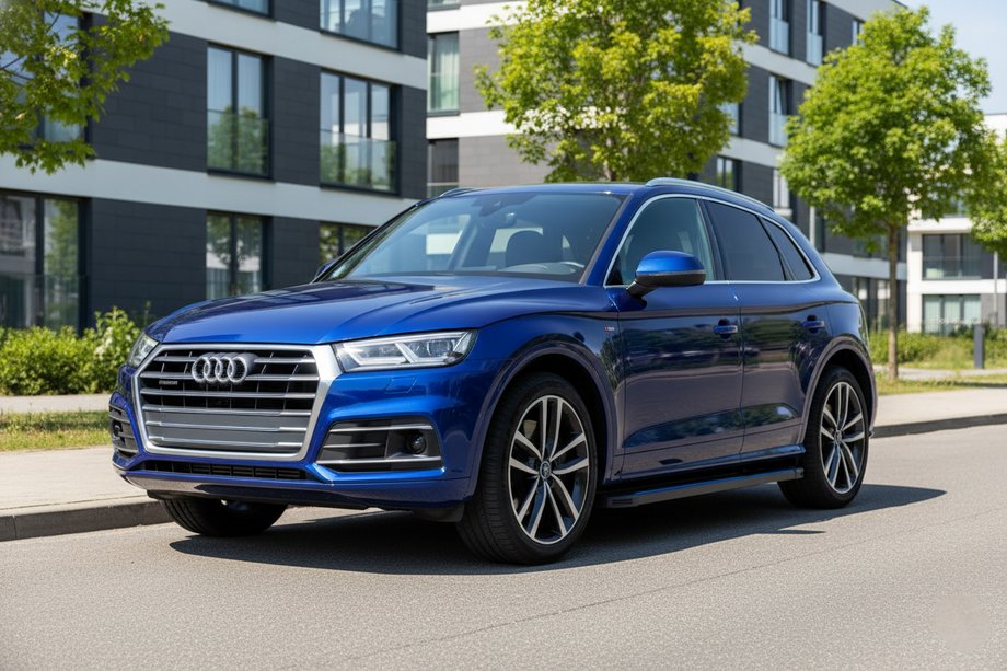 Audi Q5 2017-2025 Side Steps Maya Blue (2 pcs, Aluminum) Image