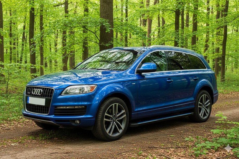 Audi Q7 2005-2015 Side Steps Maya Blue (2 pcs, Aluminum) Image