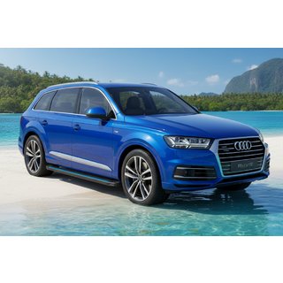 Side Steps Maya Blue (2 pcs, Aluminum) Audi Q7 2015–2026 photo 1