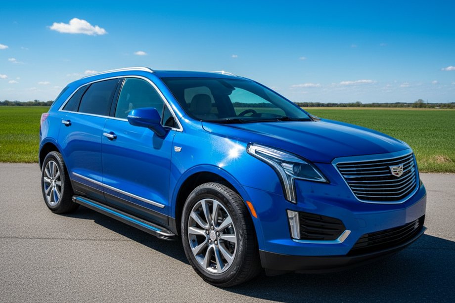 Cadillac XT5 2016- Side Steps Maya Blue (2 pcs, Aluminum) Image