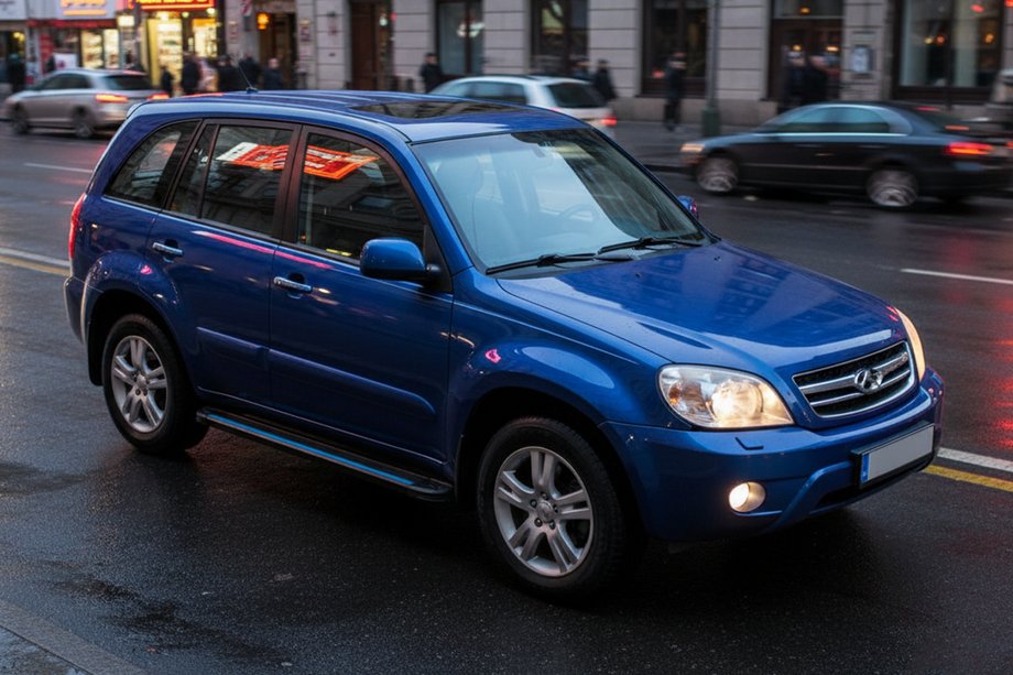 Chery Tiggo 1 2005-2016 Side Steps Maya Blue (2 pcs, Aluminum) Image