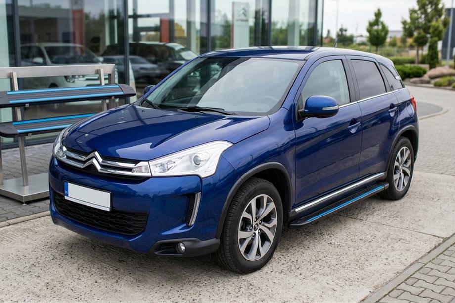 Citroen C-4 Aircross 2012-2017 Side Steps Maya Blue (2 pcs, Aluminum) Image