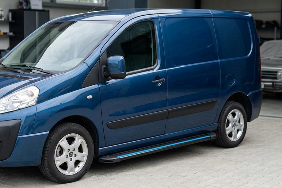 Citroen Jumpy 2007–2017 Side Steps Maya Blue (2 pcs, Aluminum) Image