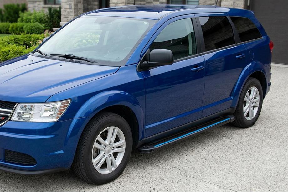 Fiat Freemont 2011-2016 Side Steps Maya Blue (2 pcs, Aluminum) Image