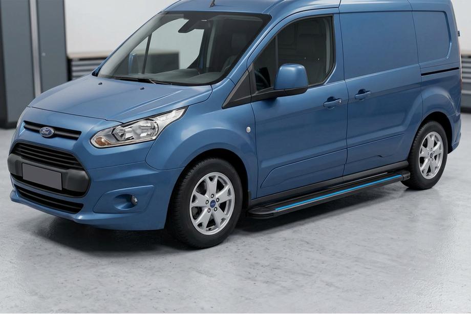 Ford Connect 2014-2021 Side Steps Maya Blue (2 pcs, Aluminum) Image