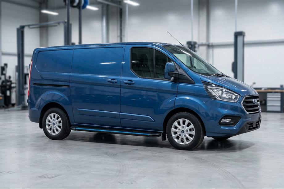 Ford Custom 2013-2022 Side Steps Maya Blue (2 pcs, Aluminum) Image