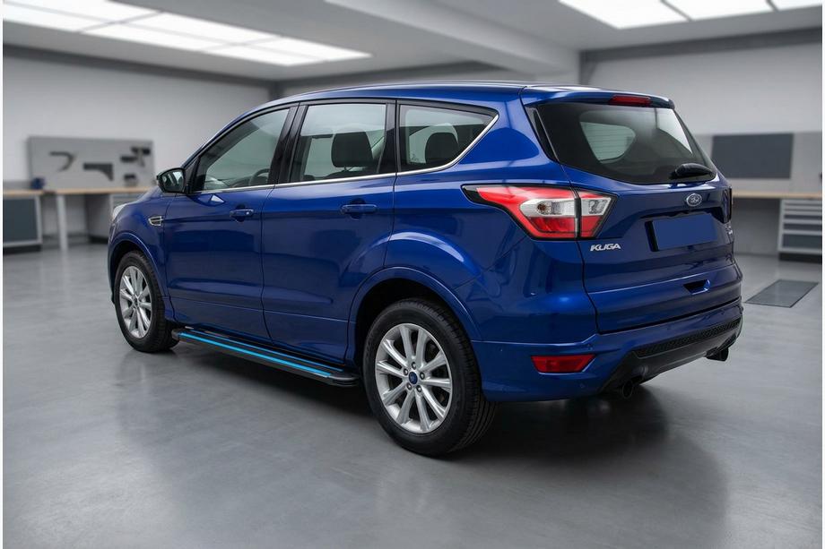 Ford Kuga/Escape 2013-2019 Side Steps Maya Blue (2 pcs, Aluminum) Image