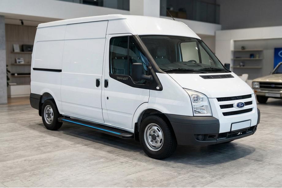 Ford Transit 2000–2014 Side Steps Maya Blue (2 pcs, Aluminum) Image