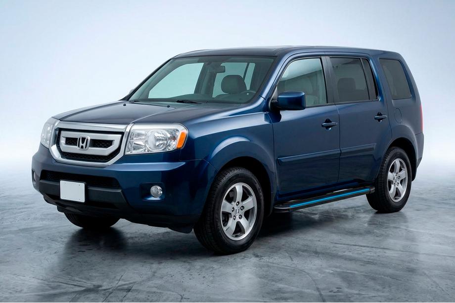 Honda Pilot 2008-2015 Side Steps Maya Blue (2 pcs, Aluminum) Image