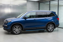 Honda Pilot 2015-2022 Side Steps Maya Blue (2 pcs, Aluminum) photo 1