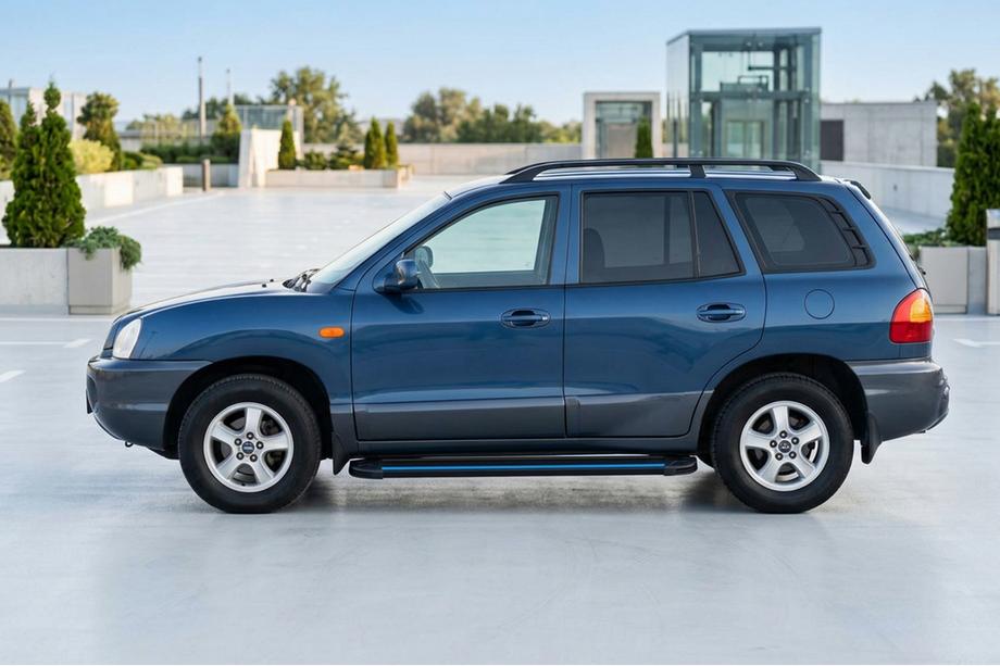 Hyundai Santa Fe 1 2000-2006 Side Steps Maya Blue (2 pcs, Aluminum) Image