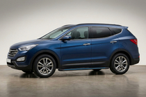 Hyundai Santa Fe 3 2012-2018 Side Steps Maya Blue (2 pcs, Aluminum) photo 1